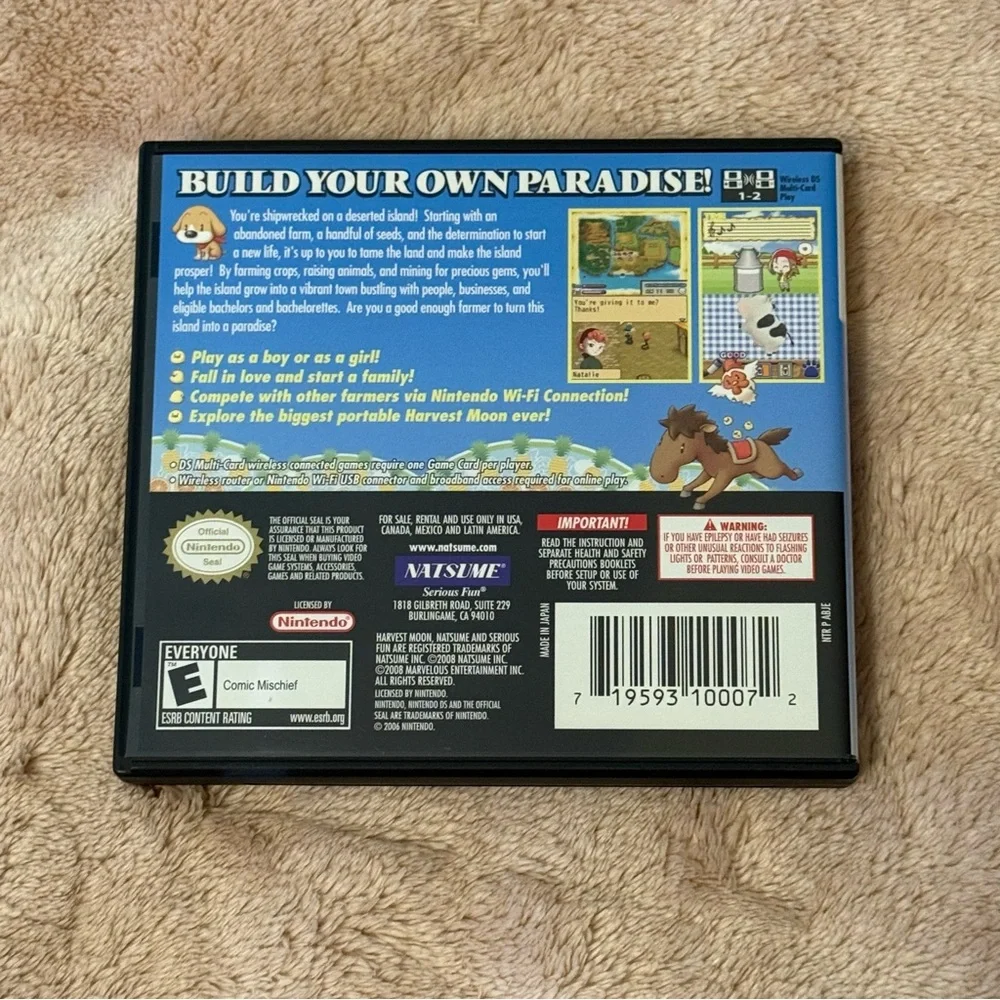 Harvest Moon DS Island of Happiness Game